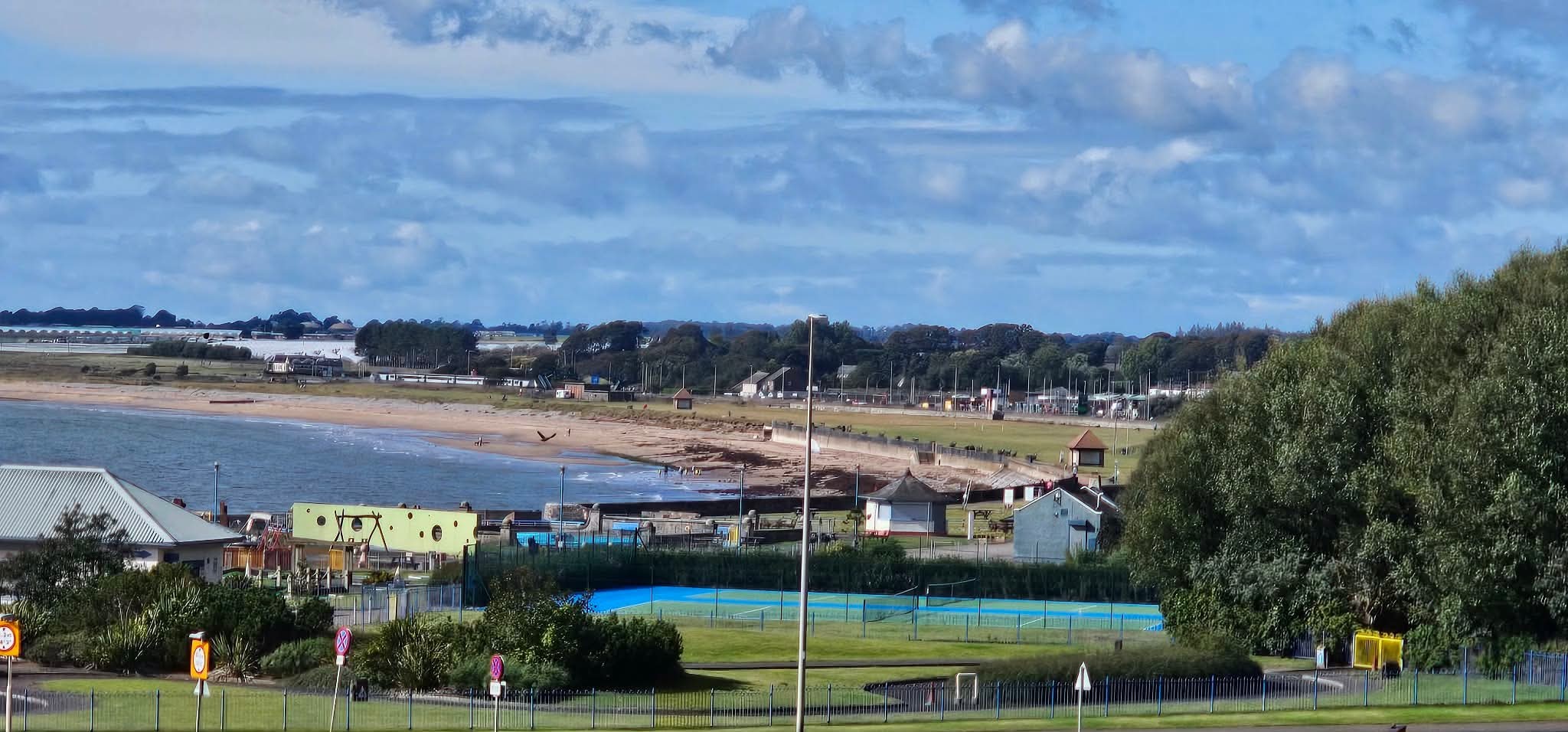 Arbroath beach and coastal views